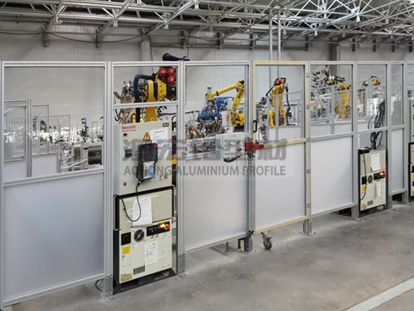 柔性屏生產(chǎn)線(xiàn)工業(yè)鋁型材圍欄 柔性屏生產(chǎn)線(xiàn)工業(yè)鋁型材圍欄