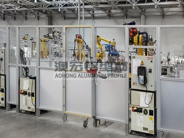 柔性屏生產(chǎn)線(xiàn)工業(yè)鋁型材圍欄 柔性屏生產(chǎn)線(xiàn)工業(yè)鋁型材圍欄