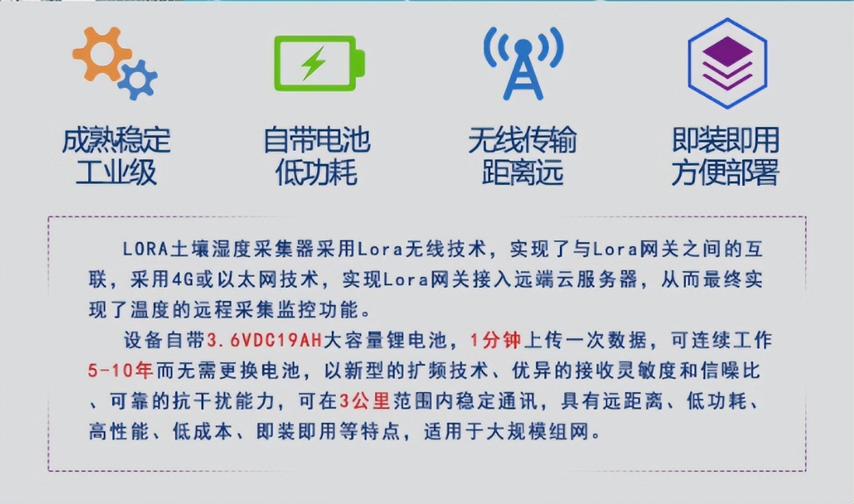 Lora土壤濕度采集器 Lora土壤濕度采集器