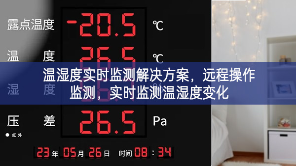 溫濕度實(shí)時(shí)監(jiān)測解決方案，遠(yuǎn)程操作監(jiān)測，實(shí)時(shí)監(jiān)測溫濕度變化