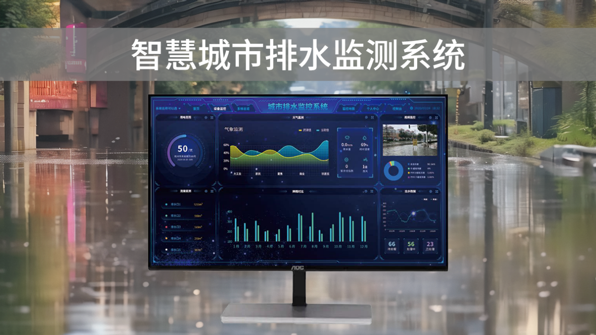 智慧排水監(jiān)測系統(tǒng)，可視化管理，助力城市水利水務(wù)建設(shè)