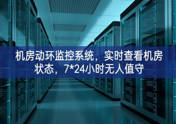 機(jī)房動(dòng)環(huán)監(jiān)控系統(tǒng)，實(shí)時(shí)查看機(jī)房狀態(tài)，7*24小時(shí)無(wú)人值守